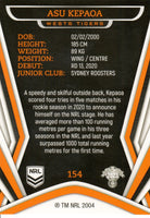 2023 NRL Titanium Common Card - 154 - Asu Kepaoa - Wests Tigers