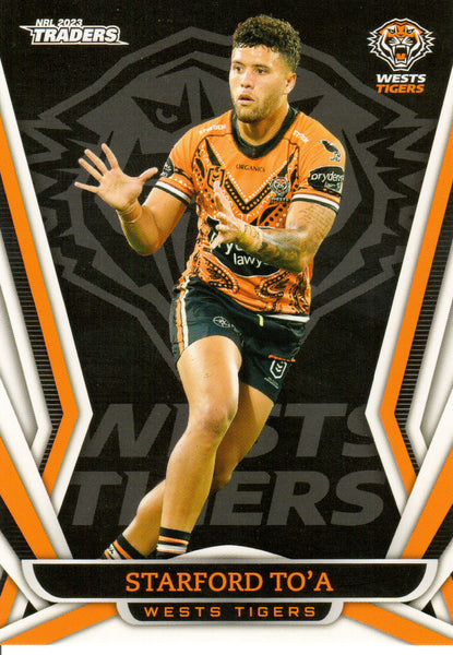 2023 NRL Titanium Common Card - 158 - Starford To'a - Wests Tigers