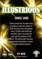 2022-23 Cricket Traders Illustrious Yellow - IY 8 - Daniel Sams - Sydney Thunder