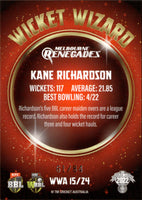 2022-23 Cricket Traders Wicket Wizards Parallel - WWA 15 - Kane Richardson - 61/84