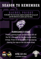 2022-23 Cricket Traders Season To Remember - STR 07 - Rachel Priest - Hobart Hurricanes