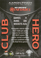 2022-23 Cricket Traders Club Heroes Parallel - CHP 14 - Aaron Finch - 31/70