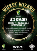 2022-23 Cricket Traders Wicket Wizards - WW 5 - Jess Jonassen - Australia