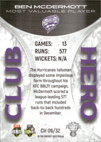 2022-23 Cricket Traders Club Heroes - CH 09 - Ben McDermott - Hobart Hurricanes