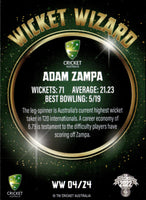 2022-23 Cricket Traders Wicket Wizards - WW 4 - Adam Zampa - Australia