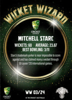 2022-23 Cricket Traders Wicket Wizards - WW 3 - Mitchell Starc - Australia