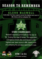 2022-23 Cricket Traders Season To Remember - STR 14 - Glenn Maxwell - Melbourne Stars