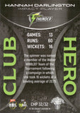 2022-23 Cricket Traders Club Heroes Parallel - CHP 32 - Hannah Darlington - 61/70