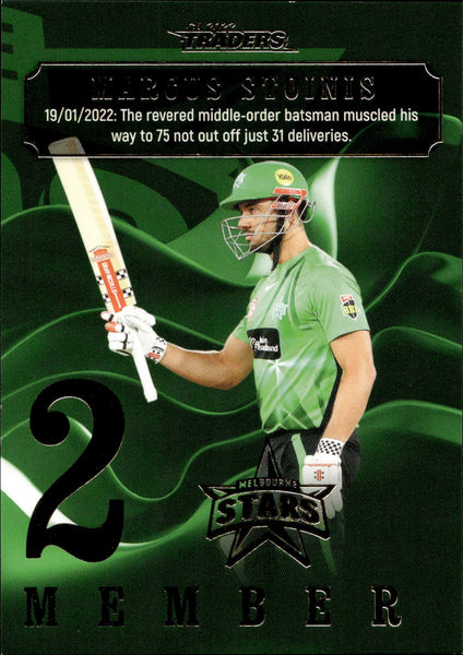 2022-23 Cricket Traders Season To Remember - STR 15 - Marcus Stoinis - Melbourne Stars