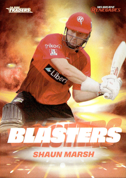 2022-23 Cricket Traders Blasters - B 15 - Shaun Marsh - Melbourne Renegades