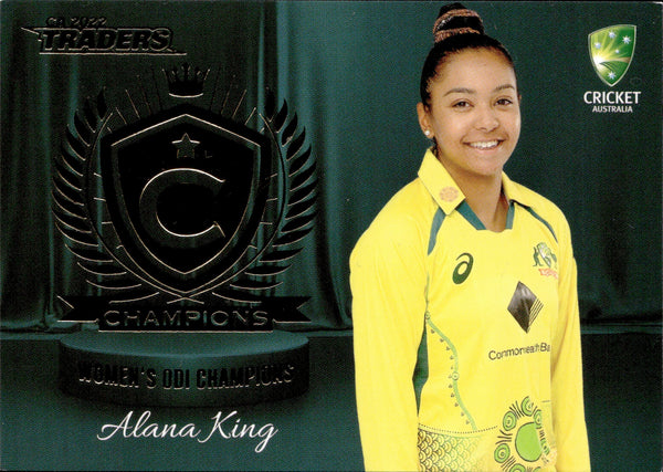 2022-23 Cricket Traders Champions - C 18 - Alana King - Womens ODI Champions