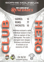 2022-23 Cricket Traders Club Heroes - CH 16 - Sophie Molineux - Melbourne Renegades