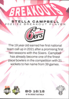 2022-23 Cricket Traders Breakouts - BO 16 - Stella Campbell - Sydney Sixers