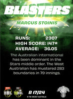 2022-23 Cricket Traders Blasters - B 17 - Marcus Stoinis - Melbourne Stars