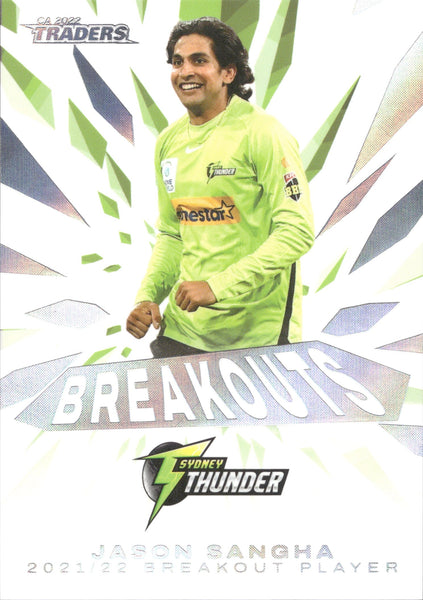 2022-23 Cricket Traders Breakouts - BO 17 - Jason Sangha - Sydney Thunder