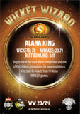 2022-23 Cricket Traders Wicket Wizards - WW 20 - Alana King - Perth Scorchers