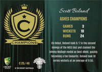 2022-23 Cricket Traders Champions - C 25 - Scott Boland - Ashes Champions Mens