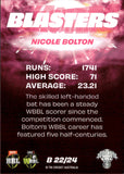 2022-23 Cricket Traders Blasters - B 22 - Nicole Bolton - Sydney Sixers