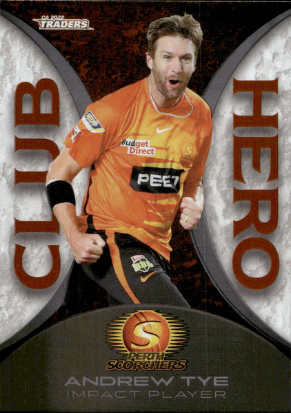 2022-23 Cricket Traders Club Heroes - CH 22 - Andrew Tye - Perth Scorchers