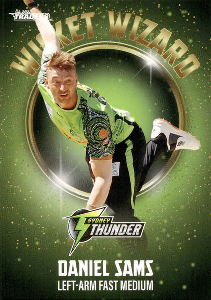 2022-23 Cricket Traders Wicket Wizards - WW 23 - Daniel Sams - Sydney Thunder
