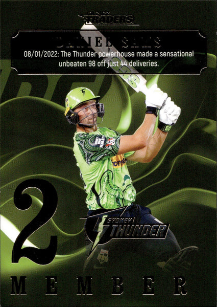 2022-23 Cricket Traders Season To Remember - STR 24 - Daniel Sams - Sydney Thunder