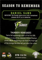 2022-23 Cricket Traders Season To Remember - STR 24 - Daniel Sams - Sydney Thunder