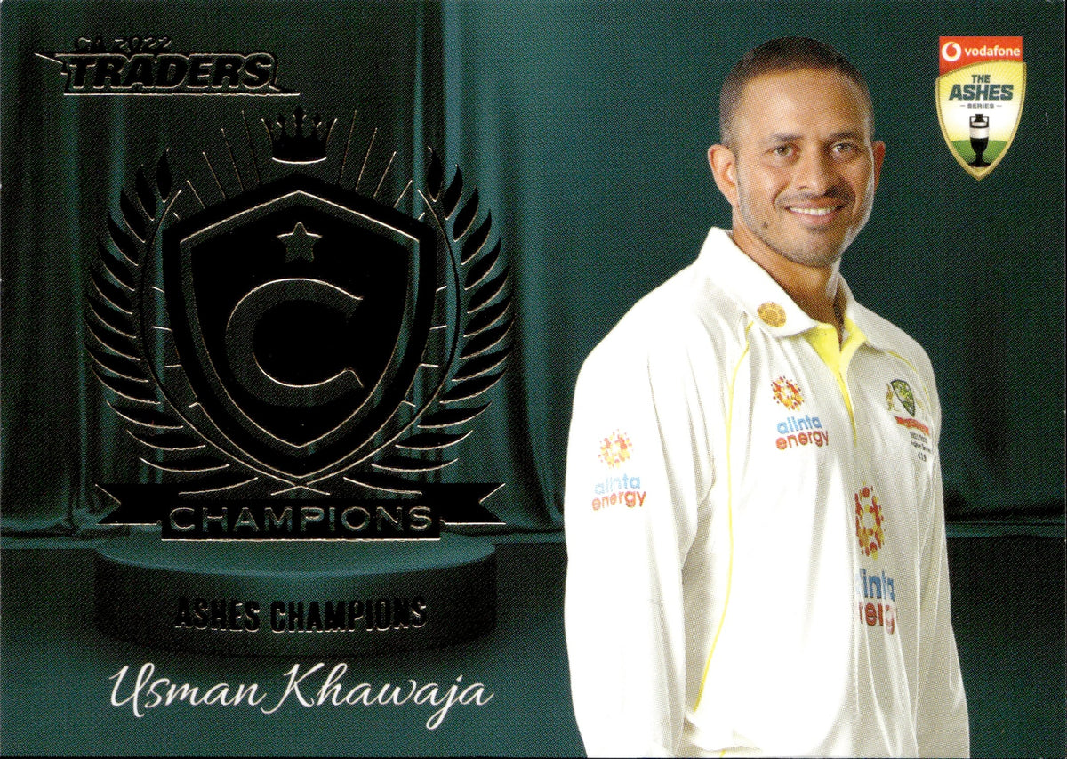 2022-23 Cricket Traders Champions - C 31 - Usman Khawaja - Ashes Champ ...