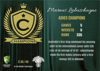 2022-23 Cricket Traders Champions - C 32 - Marnus Labuschange - Ashes Champions Mens