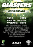 2022-23 Cricket Traders Blasters - B 04 - David Warner - Australia