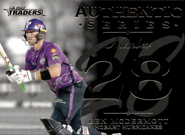 2022-23 Cricket Traders Authentics Number - AN 04 - Ben McDermott - 084/251