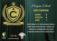 2022-23 Cricket Traders Champions - C 47 - Megan Schutt - Ashes Champions Womens