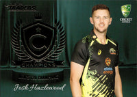 2022-23 Cricket Traders Champions - C 4 - Josh Hazlewood - Men's T20 Champions