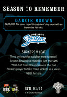 2022-23 Cricket Traders Season To Remember - STR 01 - Darcie Brown - Adelaide Strikers