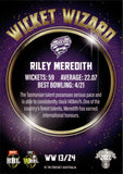 2022-23 Cricket Traders Wicket Wizards - WW 13 - Riley Meredith - Hobart Hurricanes