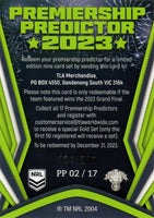 2023 NRL Titanium Championship Predictor - PP 02 - Canberra Raiders - 101/260